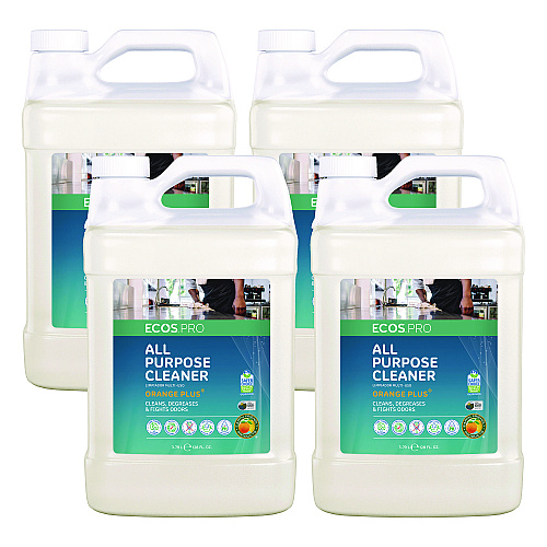ECOS PRO Orange Plus All-Purpose Cleaner and Degreaser, Citrus Scent, 1 gal Bottle, 4/Carton (PL970604CT)