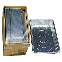 Pactiv Aluminum Steam Table Pan, Heavy Duty Deep Full-Size, 3.37