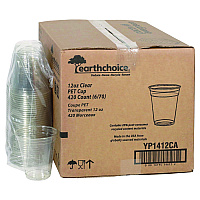 Pactiv RPET Cold Cup, 12 oz, Plastic, Clear, 420/Carton (YP1412CA)