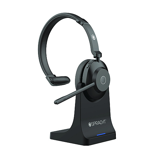 Spracht Blues Combo Monaural Headset, Over The Head, Black (BC1039)