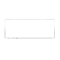 Ghent M1 Porcelain Magnetic Whiteboard, 87.91" x 48.5", White Surface, Satin Aluminum Frame (M1474)