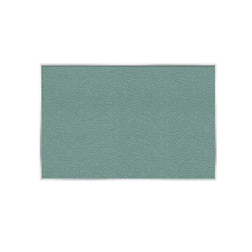 Ghent Vinyl Bulletin Board with Aluminum Frame, 87.91" x 48.5", Stone Surface, Satin Aluminum Frame (AV47199)