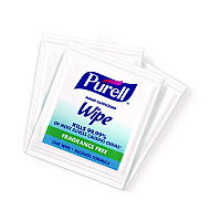 PURELL Sanitizing Hand Wipes, Individually Wrapped, 1-Ply, 4.5 x 6.5, Lemon, White, 1,800/Carton (902006ECCT)