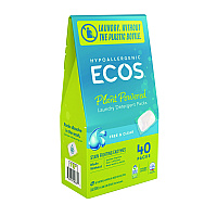 ECOS PRO Laundry Detergent Packs, Free and Clear, 40/Pack (963706EA)