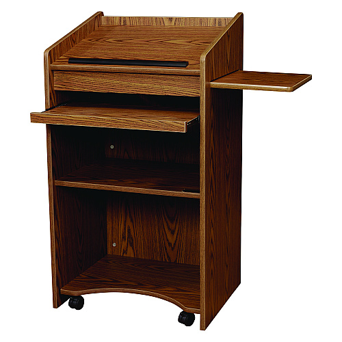 Aristocrat Non-sound Lectern, 25 X 20 X 46, Oak