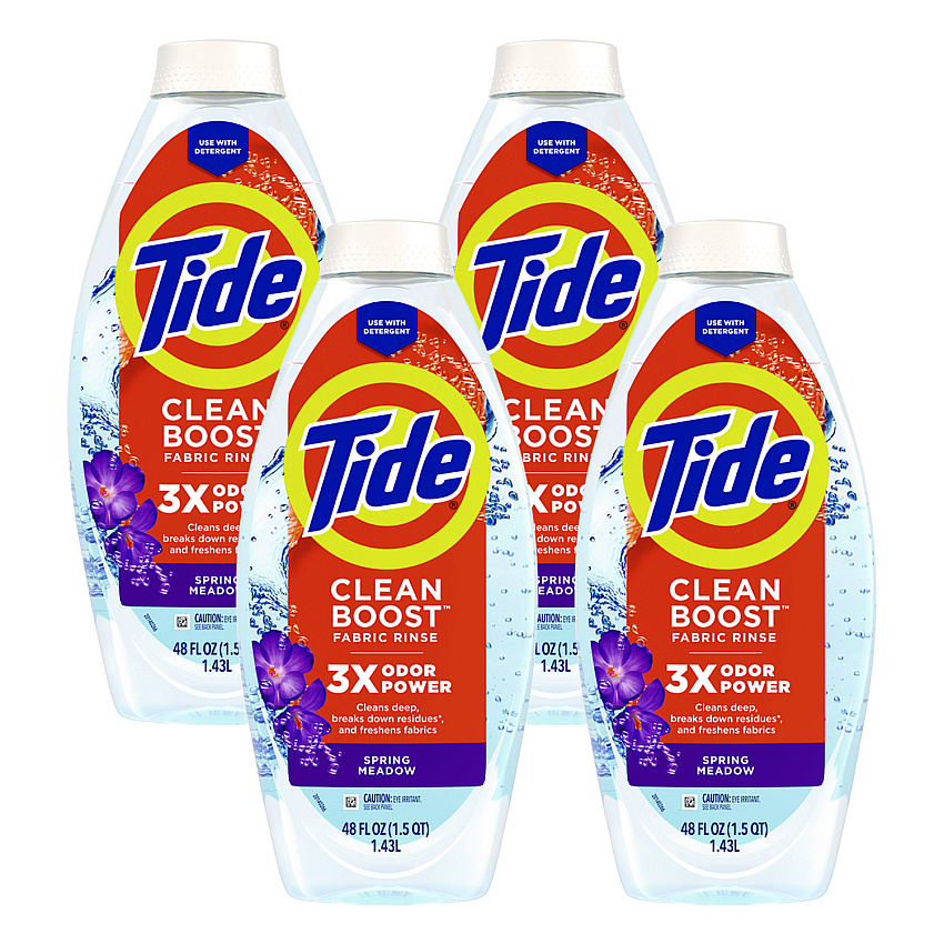 Tide Clean Boost In-Wash Scent Booster, Spring Meadow Scent, 48 oz Bottle (09784)