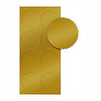Great Papers! Seals, 1.75" Diameter, Gold Foil, 50/Pack (901200)