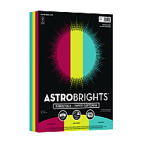 Astrobrights Color Cardstock -"Primary" Assortment, 65 lb Cover Weight, 8.5 x 11, Assorted Primary Colors, 150/Pack (91048)
