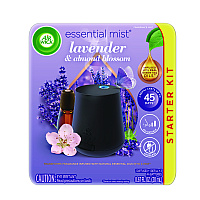 Air Wick Essential Mist Starter Kit, Lavender and Almond Blossom, 0.67 oz Bottle (6233802034)