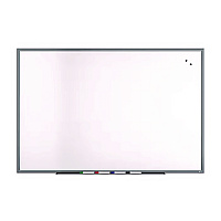 TRU RED Magnetic Porcelain Dry Erase Board, 72" x 48", White Surface, Gray/Natural Aluminum Frame (TR61187)