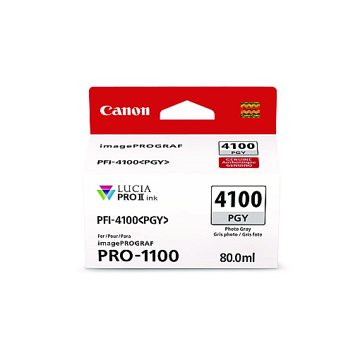 Canon 6784C002AA (PFI-4100) High-Yield Ink, Photo Gray