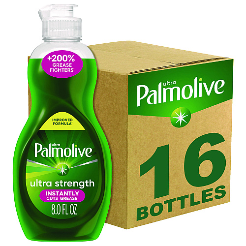 Ultra Palmolive Dishwashing Liquid, Fresh Scent, 8 oz Bottle, 16/Carton (61047169)