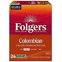 Folgers 100% Colombian Coffee K-Cups, 24/Box (6659)