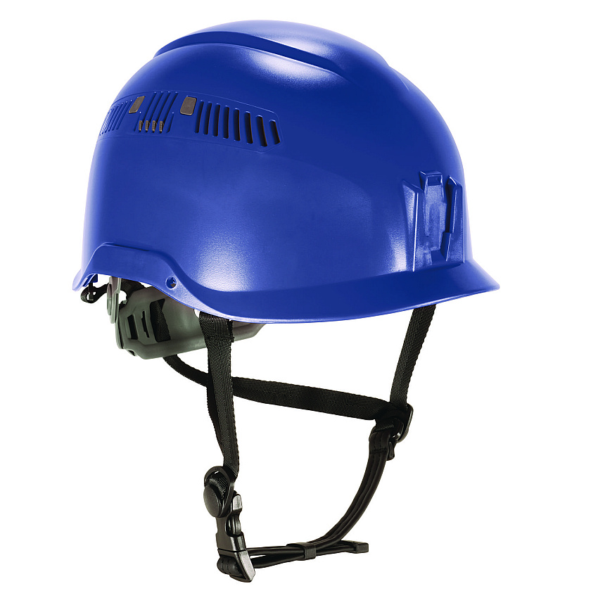 ergodyne Skullerz 8977 Class C Safety Helmet with Adjustable Venting, 6-Point Ratchet Suspension, Blue (60269)