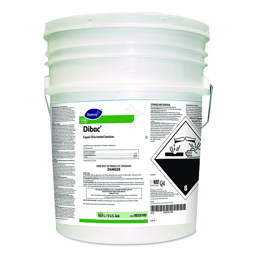 Diversey Dibac, Cholorine Scent, 5 gal Drum (08500100)