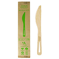 World Centric Bamboo Cutlery, Knife, Paper, Natural, 750/Carton (KNBBI)