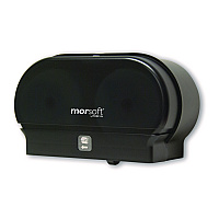 Morcon Paper Morsoft Small Core Tissue Dispenser, 11.86 x 5.48 x 7.32, Black Translucent (M1005)