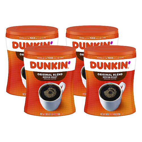 Dunkin Donuts Original Blend Coffee, 30 oz Canister (8133401102)
