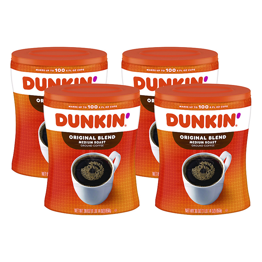 Dunkin Donuts Original Blend Coffee, 30 oz Canister (8133401102)
