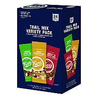 Kar's Trail Mix Variety Pack, Mango Pineapple/Sweet 'N Spicy/Yogurt Apple Nut, 24 Packets/Box (SN08361)