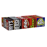 Hershey's Full Size Chocolate Candy Bar Variety Pack, Assorted, 1.5 oz Bars, 30 Bars (20650)