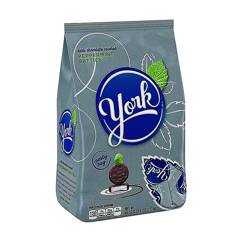 York Peppermint Patties, Peppermint/Dark Chocolate Minatures, 35.2 oz Bag (05811)
