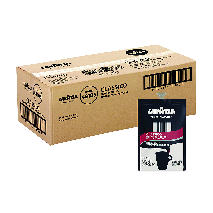 Lavazza FLAVIA Coffee Freshpacks, Classico, 0.32 oz, 85/Carton (MDR00277)