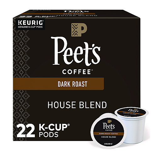 Peet's Coffee & Tea House Blend Coffee K-Cups, 22/Box (6546)