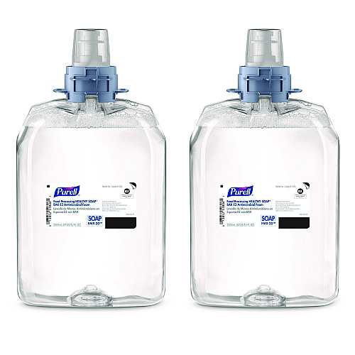 Food Processing Healthy Soap Bak E2 Antimicrobial Foam Refill, For Fmx-20 Dispensers, Fragrance-free, 2,000 Ml, 2/carton