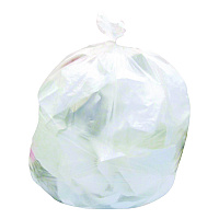 Heritage High-Density Waste Can Liners, 33 gal, 22 mic, 33" x 40", Natural, Roll, 25 Bags/Roll, 10 Rolls/Carton (421061)