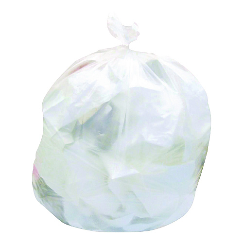 Heritage High-Density Waste Can Liners, 33 gal, 22 mic, 33" x 40", Natural, Roll, 25 Bags/Roll, 10 Rolls/Carton (421061)