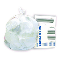 Heritage AccuFit Linear Low-Density Can Liners, 55 gal, 0.9 mil, 40" x 53", Clear, Roll, 100/Carton (757796)