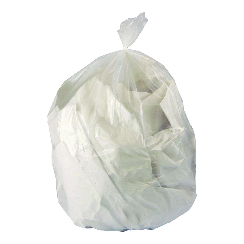 Heritage Linear Low-Density Can Liners, 16 gal, 0.7 mil, 24" x 32", Clear, Interleaved Roll, 500/Carton (1578142)