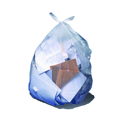 Heritage Linear Low-Density Can Liners, 33 gal, 2 mil, 33" x 39", Clear, Flat Pack, 100/Carton (2404016)