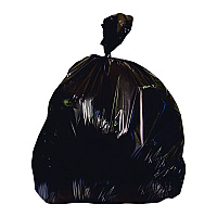 Heritage Linear Low-Density Can Liners, 56 gal, 1.7 mil, 43" x 47", Black, Flat Pack, 100/Carton (2597595)