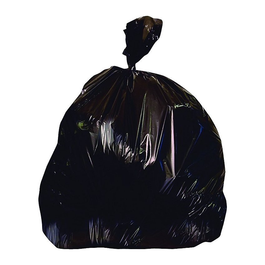 Heritage Linear Low-Density Can Liners, 56 gal, 1.7 mil, 43" x 47", Black, Flat Pack, 100/Carton (2597595)