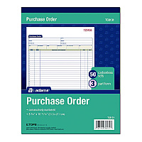 Adams Multipart Purchase Order Pad, Three-Part Carbonless, 8.38 x 10.19, 50 Forms Total (TC8131)