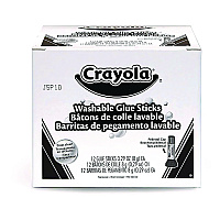 Crayola Washable Glue Sticks, 0.29 oz, Dries Clear (424874)