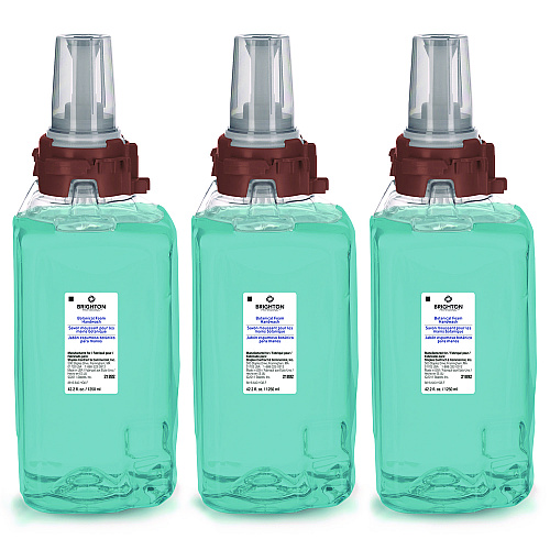 Brighton Professional ADX Foaming Hand Soap Refills, Botanical Scent, 1,250 mL, 3/Carton (370137)
