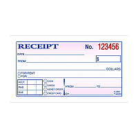 Adams Money/Rent Receipt Book, Two-Part Carbonless, 4.88 x 2.75, 50 Receipts/Book, 3 Books/Pack (DC25013)