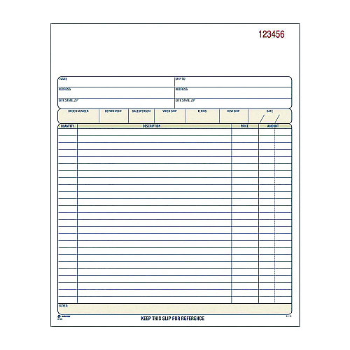 Adams Multipart Sales Order Pad, Three-Part Carbonless, 8.34 x 10.19, 50 Forms Total (TC8100)