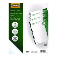 Fellowes 52137 Classic Grain Texture Binding System Covers, 11-1/4 x 8-3/4, White (Pack of 200) Fellowes Binding Covers Fellowes 52137 Classic Grain Texture