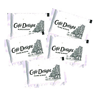 Caf Delight Pure Sugar Packets, 0.11 oz Packet, 1,000/Carton (538611)
