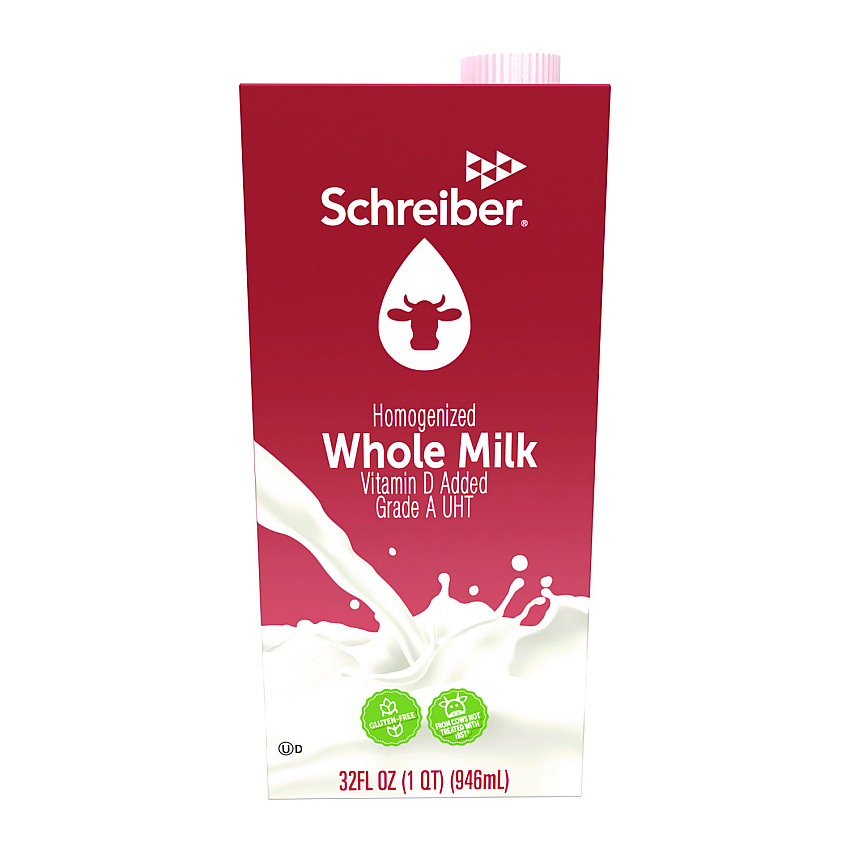 Natrel Original Whole Milk, 32 oz Carton, 12/Carton (30338)