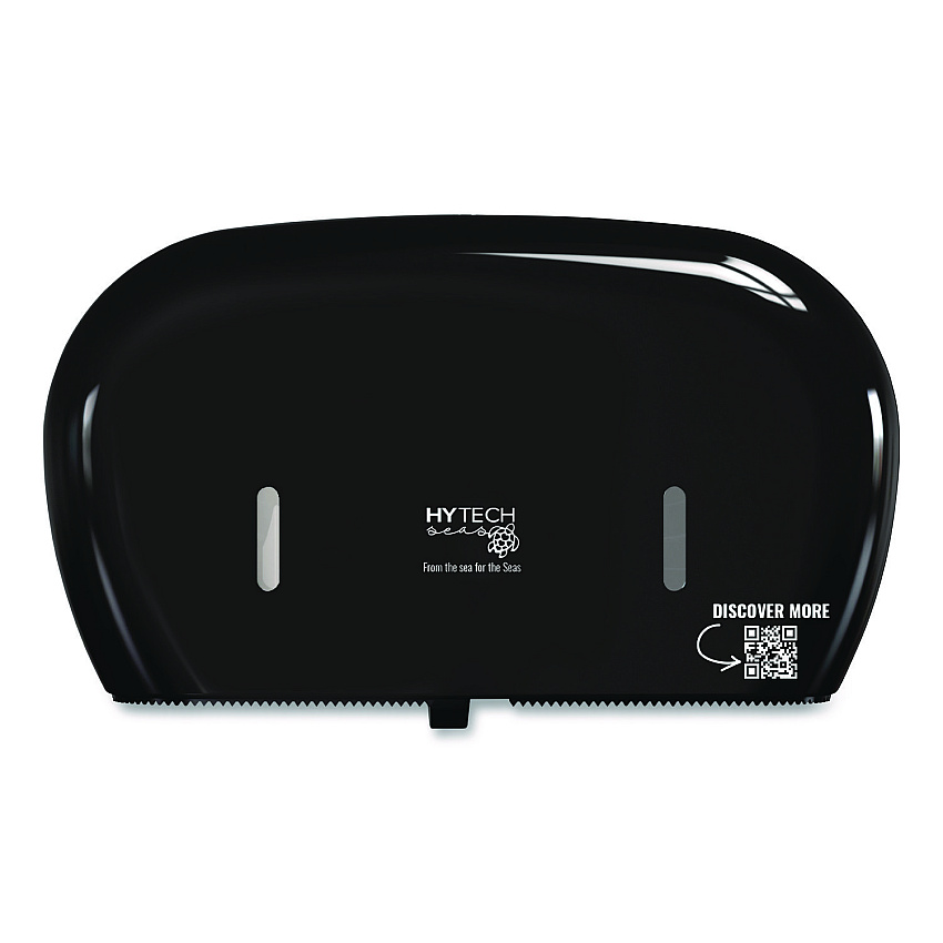 Papernet HyTech Seas Mini JRT Twin Dispenser, 5.5 x, 15.7 x 9.8, Black (419485)