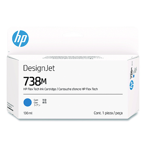 HP 738M (A24VMA) Original Designjet Ink Cartridge, Cyan