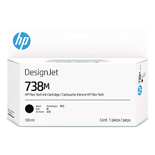 HP 738M (A24VLA) Original Designjet Ink Cartridge, Black