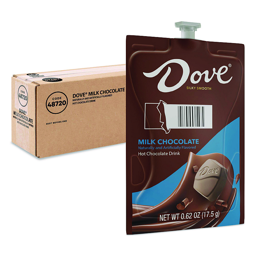 Dove&reg; Hot Chocolate Freshpack, Milk Chocolate, 0.62 oz. Pouch, 36 Pouches (LAV48720)