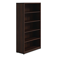 Alera Seville Bookcase, Five-Shelf, 36w x 14d x 65h, Mahogany (SVBC6536MY)