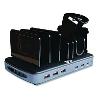 Tripp Lite 120W Multi-Device Charging Station with Storage, 6 Devices, 7.3 x 4.45 x 1.33 (U280006C3AST)